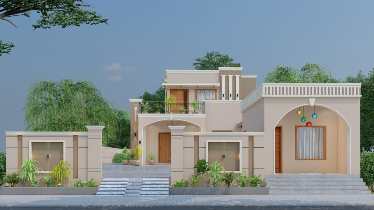 Traditional Courtyard Home